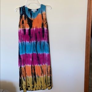 WD NY tie dye dress in medium